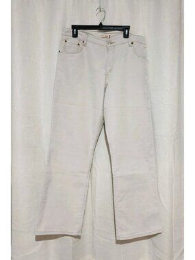 Levis 550 Women's Jeans Relaxed Boot Cut White Size 16M